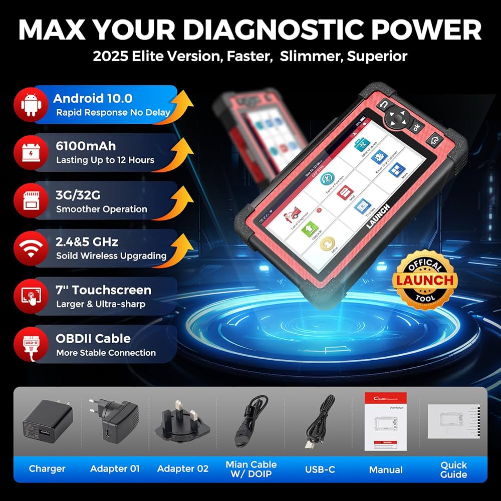 LAUNCH X431 CRP919E Elite OBD2 Scanner, 2025 Bidirectional